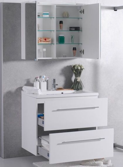 Тумба с умывальником (Белый) Fancy Marble (Буль-Буль) Goa 80 (ШН-72) Goa 80 (ШН-72) &mdash; фото в Esantehnika