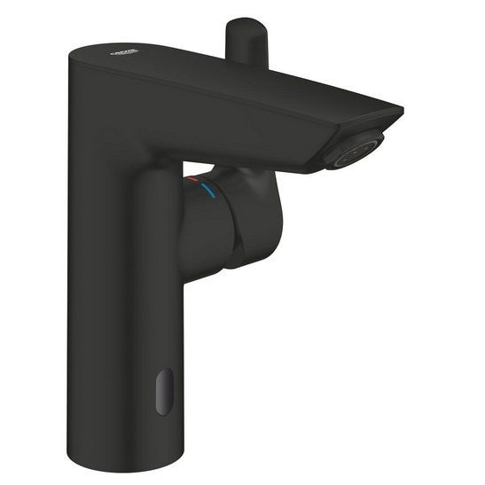 Смеситель для умывальника Grohe Eurosmart с инфракрасной электроникой, черный матовый (239752433) 239752433 &mdash; фото в Esantehnika