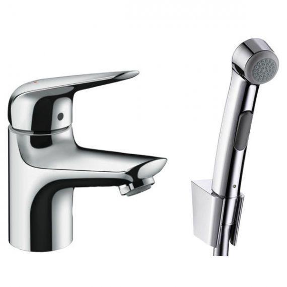 Змішувач для раковини з гігієнічним душем Hansgrohe Novus 71144000 71144000 &mdash; фото в Esantehnika