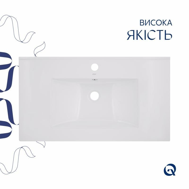 Раковина Qtap Albatross 820х460х180 White QT01113080CW1 QT01113080CW1 &mdash; фото в Esantehnika