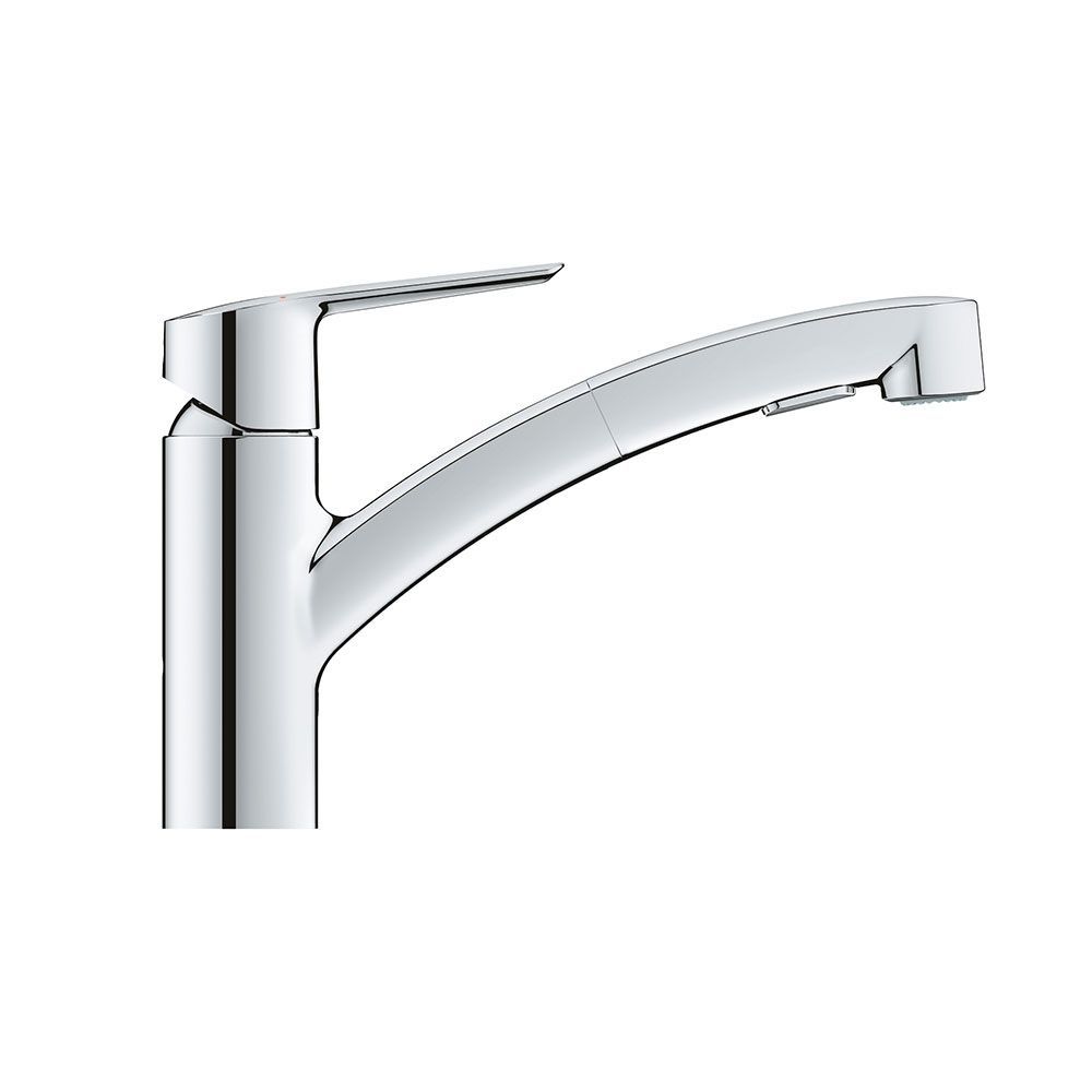 Змішувач для кухні з висувним виливом Grohe QuickFix Start (колір - хром) 30531001 30531001 &mdash; фото в Esantehnika