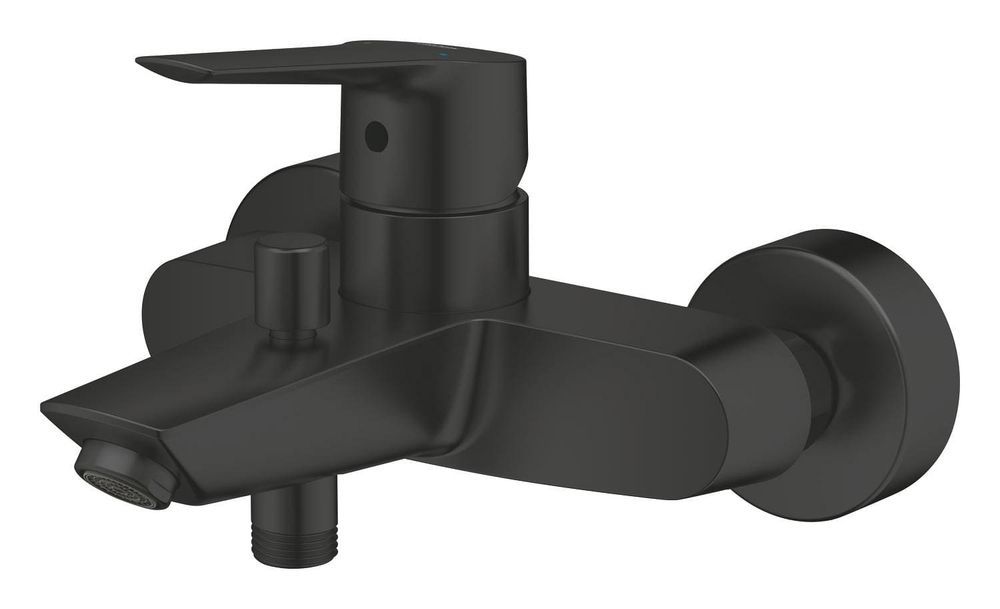 Смеситель для ванны с душевым набором Grohe QuickFix Start Black чорний матовий (UA30330702) UA30330702 &mdash; фото в Esantehnika