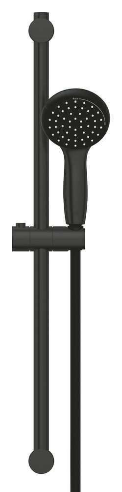 Смеситель для ванны с душевым набором Grohe QuickFix Start Black чорний матовий (UA30330702) UA30330702 &mdash; фото в Esantehnika