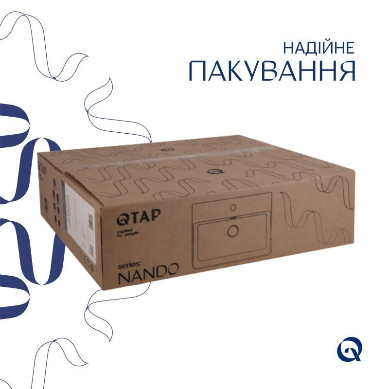 Раковина Qtap Nando LT 500х420х130 White QT12116146AW QT12116146AW &mdash; фото в Esantehnika