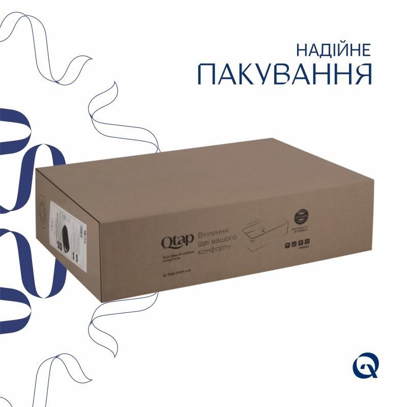 Раковина-чаша Qtap Robin 600x390x150 Matt black QT132143PMBMBN QT132143PMBMBN &mdash; фото в Esantehnika