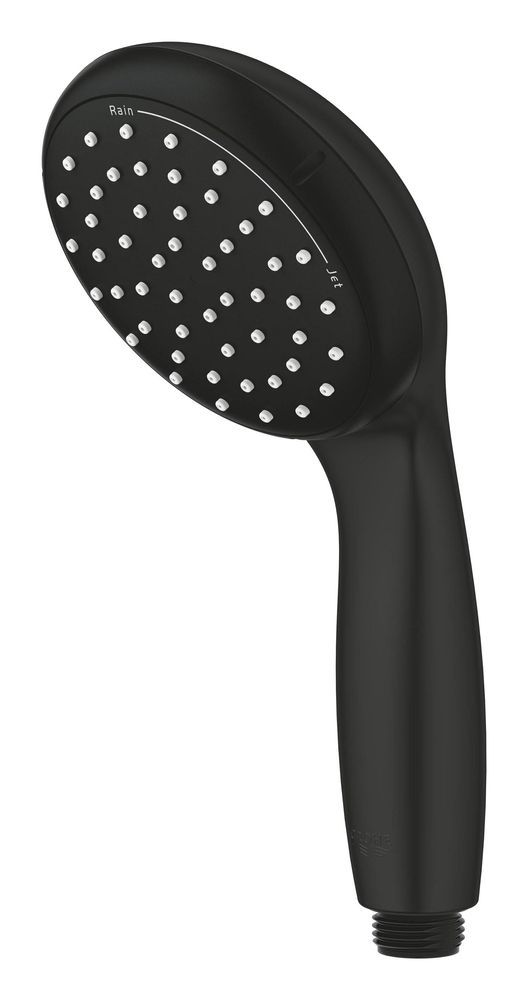 Змішувач для ванни Grohe Start QuickFix чорний матовий UA30330701 з душовим гарнітуром UA30330701 &mdash; фото в Esantehnika