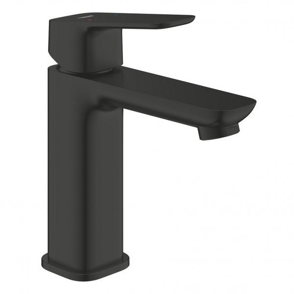 Смеситель для раковины M-размера Grohe Cubeo чёрный матовый (1017552430) 1017552430 &mdash; фото в Esantehnika
