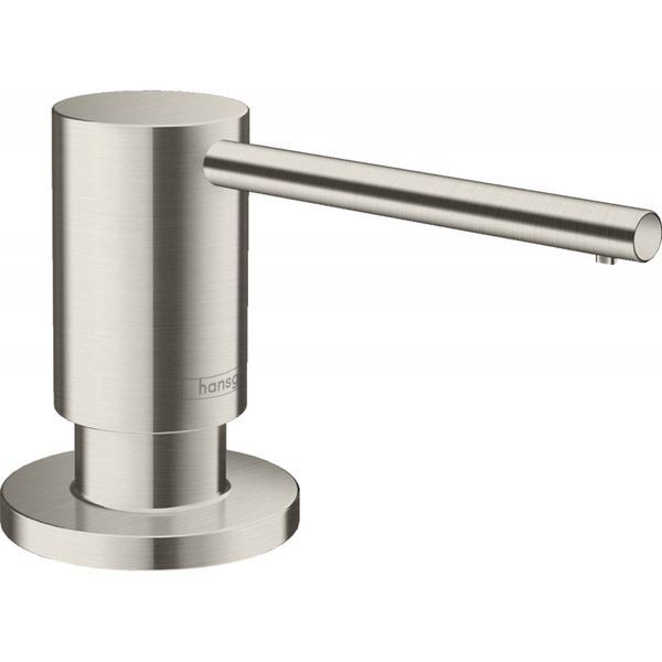 Дозатор кухонный для моющего Hansgrohe A41, 500 ml, Stainless Steel Finish (40438800) 40438800 &mdash; фото в Esantehnika