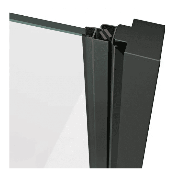 Душевые двери Ravak Cool COSD 1- 90 Transparent, Чёрный, безопасное стекло, X0VV70300Z1 X0VV70300Z1 &mdash; фото в Esantehnika