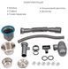 Кухонна мийка LIDZ Handmade H5045 Brushed Steel 3,0/1,0 дозатор, корзина LDH5045BRU3538347517 LDH5045BRU3538347517 &mdash; фото в Esantehnika
