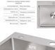 Кухонна мийка LIDZ Handmade H5045 Brushed Steel 3,0/1,0 дозатор, корзина LDH5045BRU3538347517 LDH5045BRU3538347517 &mdash; фото в Esantehnika