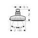 Верхний душ Hansgrohe Croma 100 Vario (цвет - хром) 27441000 27441000 &mdash; фото в Esantehnika