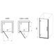 Душевые двери Ravak Cool COSD 1- 90 Transparent, Чёрный, безопасное стекло, X0VV70300Z1 X0VV70300Z1 &mdash; фото в Esantehnika