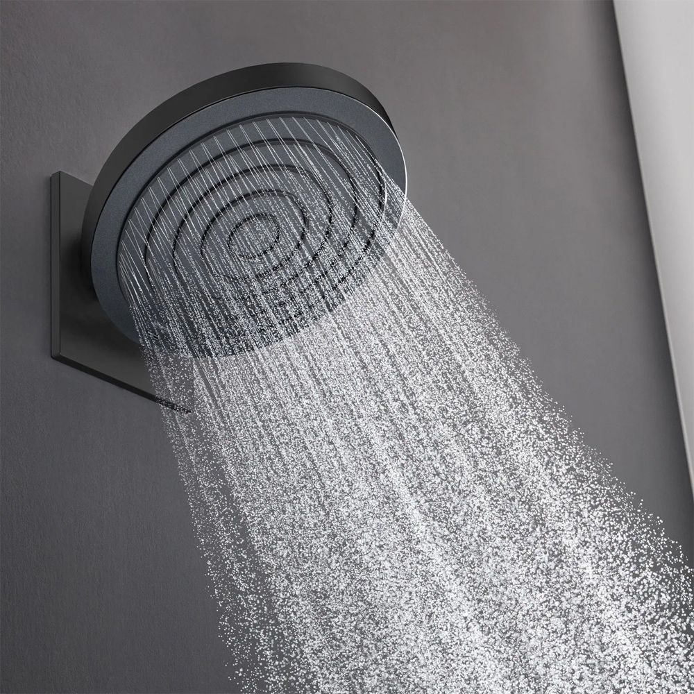 Верхній душ &Oslash; 260 мм Hansgrohe Pulsify, 2 види струменя (колір - чорний матовий) 24150670 24150670 &mdash; фото в Esantehnika