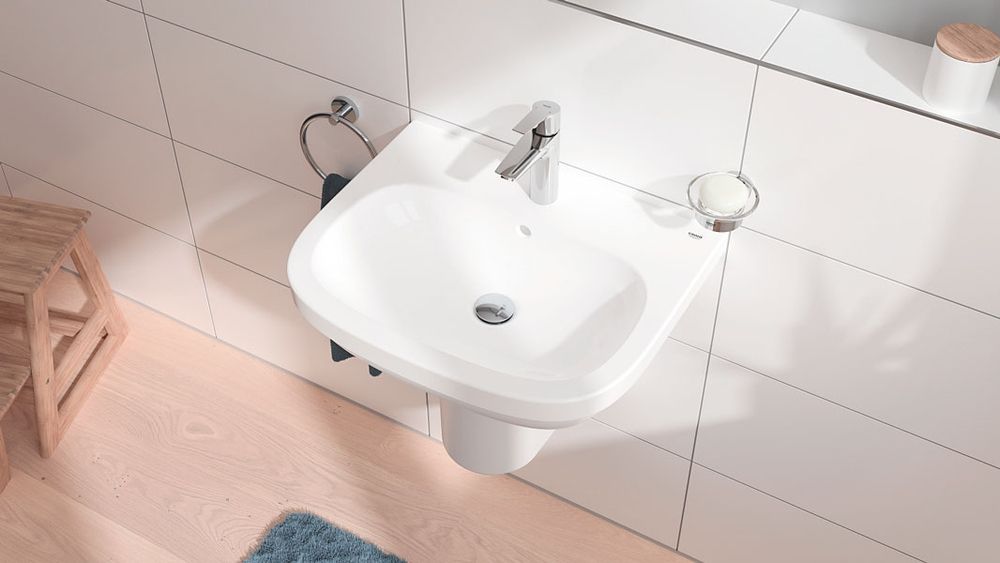 Смеситель для раковины Grohe QuickFix Start M-Size (цвет - хром), с донным клапаном 24204002 24204002 &mdash; фото в Esantehnika