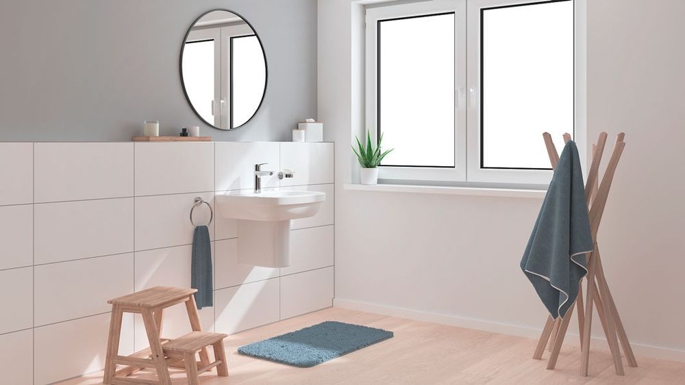Смеситель для раковины Grohe QuickFix Start M-Size (цвет - хром), с донным клапаном 24204002 24204002 &mdash; фото в Esantehnika