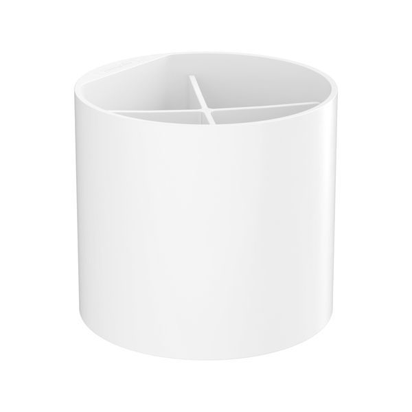 Склянка для зубних щіток &Oslash; 12,6 см Hansgrohe WallStoris, білий матовий 27921700 27921700 &mdash; фото в Esantehnika