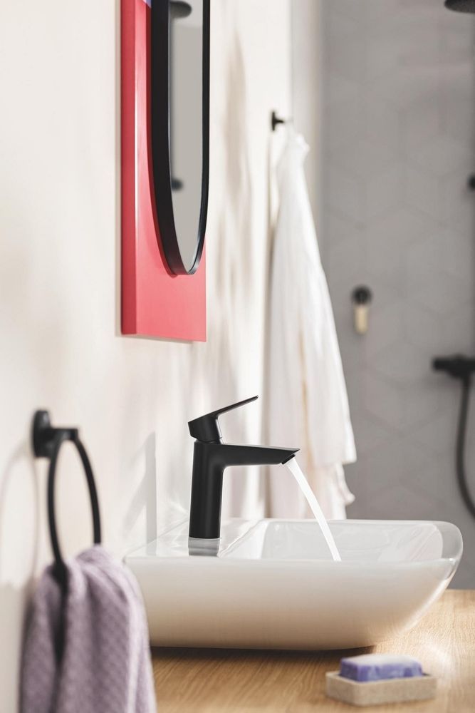 Набор смесителей Grohe Start QuickFix 4 в 1 черный матовый UA303301MK UA303301MK &mdash; фото в Esantehnika