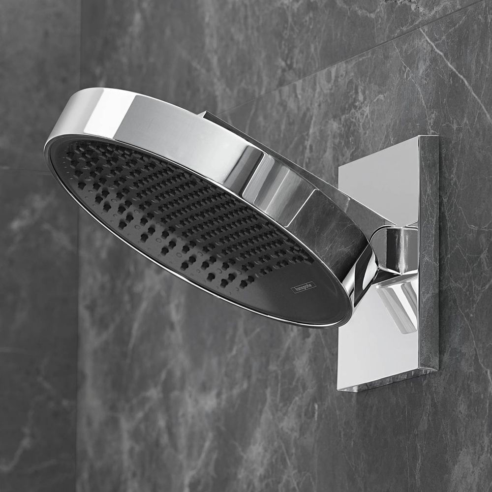Верхний душ &Oslash; 360 мм Hansgrohe Rainfinity, 1 тип струи (цвет - хром) 26230000 26230000 &mdash; фото в Esantehnika