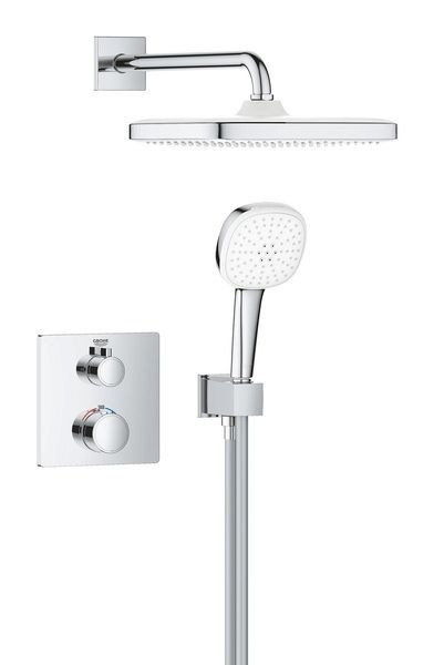 Душевая система скрытого монтажа Grohe Grohtherm из Tempesta 250 Cube (1039950000) 1039950000 &mdash; фото в Esantehnika