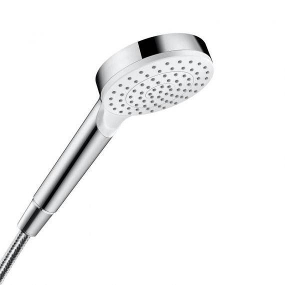 Душевая лейка Hansgrohe Crometta Green 1jet хром/белый 26334400 26334400 &mdash; фото в Esantehnika