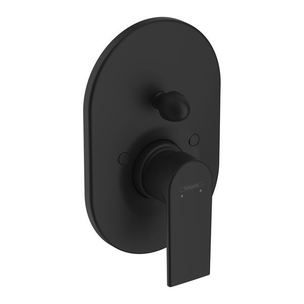 Змішувач для ванни/душу, на 2 споживачі Hansgrohe Vernis Shape (колір - чорний матовий) 71458670 71458670 &mdash; фото в Esantehnika