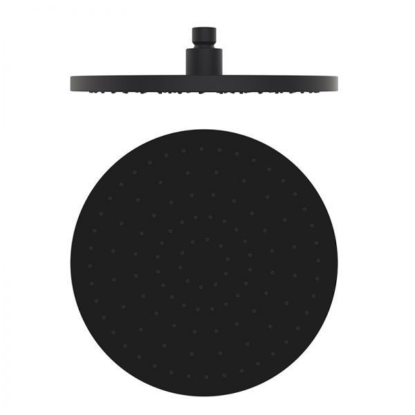 Верхний душ GRB Showerheads &Oslash; 250 мм (цвет - чёрный матовый) 05020022 05020022 &mdash; фото в Esantehnika