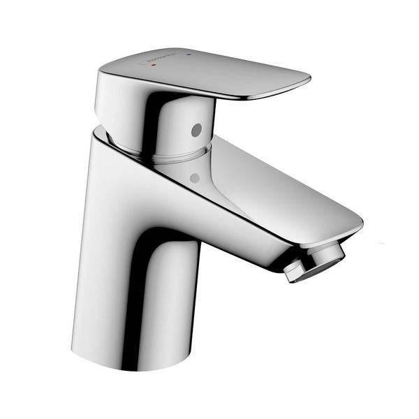 Змішувач для раковини 70 Hansgrohe Logis (колір - хром), зі зливальним клапаном Push-Open 71077000 71077000 &mdash; фото в Esantehnika