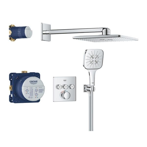 Душевая система Grohe Grohtherm SmartControl Rainshower 310 Cube (34864000) 34864000 &mdash; фото в Esantehnika