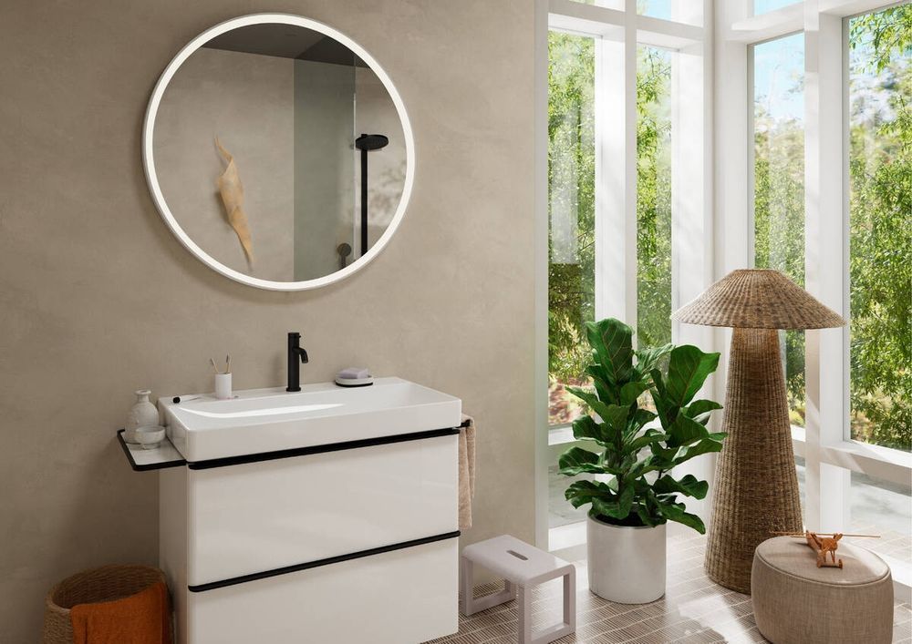 Змішувач для раковини 110 CoolStart Hansgrohe Tecturis S (колір - чорний матовий), з донним клапаном 73314670 73314670 &mdash; фото в Esantehnika