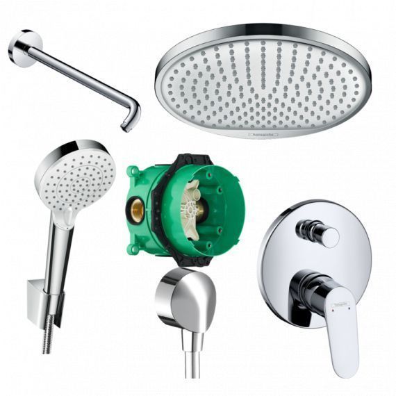 Душова система Hansgrohe Focus/Ecosmart 72494000 72494000 &mdash; фото в Esantehnika