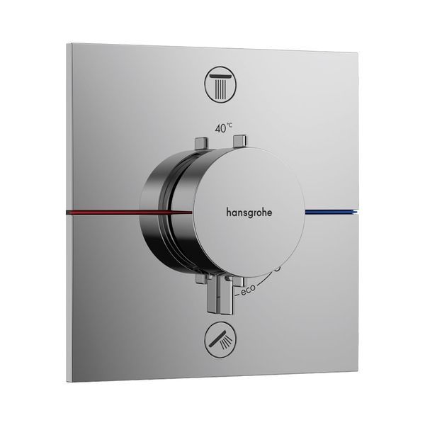 Термостат на 2 споживачі Hansgrohe ShowerSelect Comfort E (колір - хром) 15572000 15572000 &mdash; фото в Esantehnika
