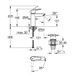 Смеситель для раковины Grohe QuickFix Start M-Size (цвет - чёрный матовый), с донным клапаном 237462432 237462432 &mdash; фото в Esantehnika