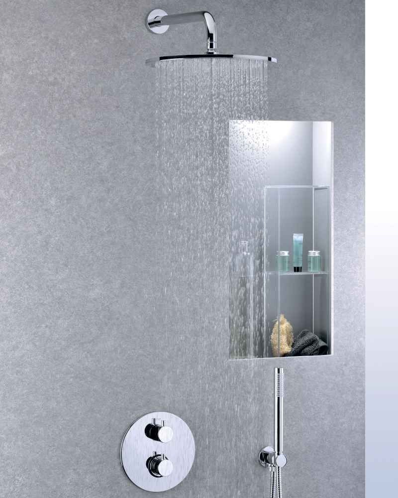 Душевая система для ванны с изливом Paffoni Shower, верхний душ &Oslash;225 мм (цвет - хром) KIT LIG019CR KIT LIG019CR &mdash; фото в Esantehnika