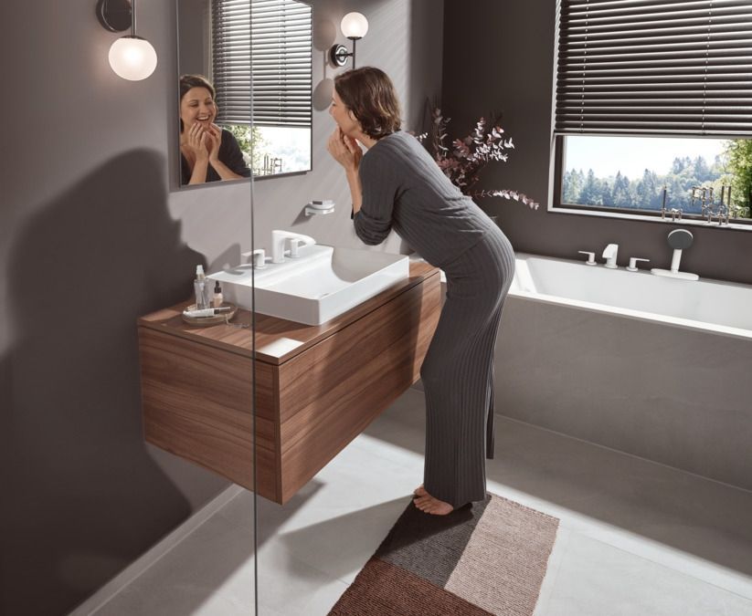 Лійка для душу Hansgrohe Pulsify Select EcoSmart (колір - білий матовий), 3 види струменя Activation 24101700 24101700 &mdash; фото в Esantehnika