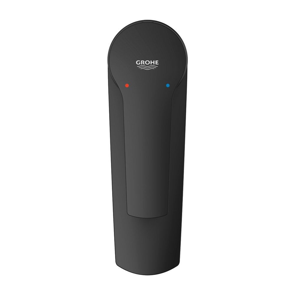 Смеситель для раковины Grohe QuickFix Start S-Size (цвет - чёрный матовый), с донным клапаном 235502432 235502432 &mdash; фото в Esantehnika