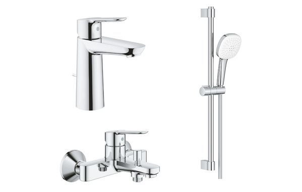 Набор смесителей для ванны Grohe BauEdge 123367M1 123367M1 &mdash; фото в Esantehnika