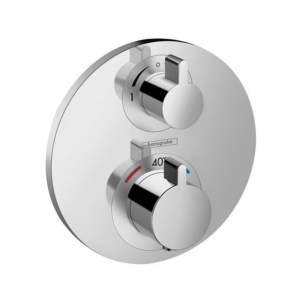 Змішувач з термостатом прихований Hansgrohe Ecostat S хром 15758000 15758000 &mdash; фото в Esantehnika