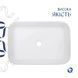 Комплект Qtap Virgo N: Раковина накладная 560x380x130 мм, White, прямоугольная + Донный клапан Pop-up PU02 QT18116308W48462 QT18116308W48462 &mdash; фото в Esantehnika