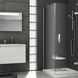 Душові двері RAVAK SmartLine SMSD2-90 B-L двоелементні, розстібні ліві 900 мм h1900, профіль хром, скло TRANSPARENT 0SL7BA00Z1 0SL7BA00Z1 &mdash; фото в Esantehnika