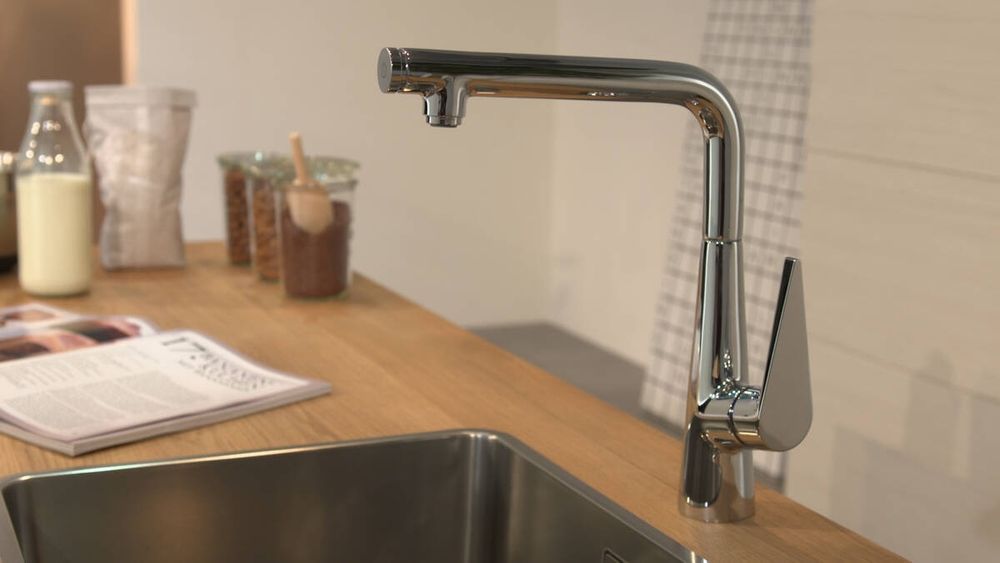 Кухонный смеситель 300, 1jet Hansgrohe Talis Select M51 (цвет - хром) 72820000 72820000 &mdash; фото в Esantehnika