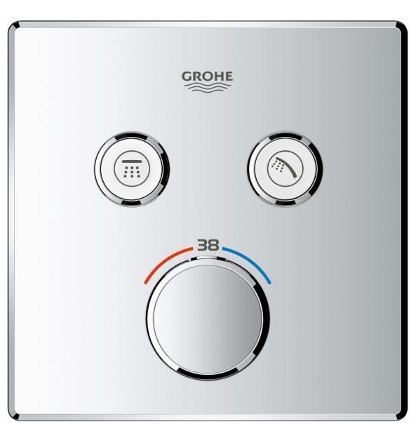 Термостат для душа Grohe Grohtherm SmartControl 29124000 со скрытой частью 29124000+35600000 &mdash; фото в Esantehnika