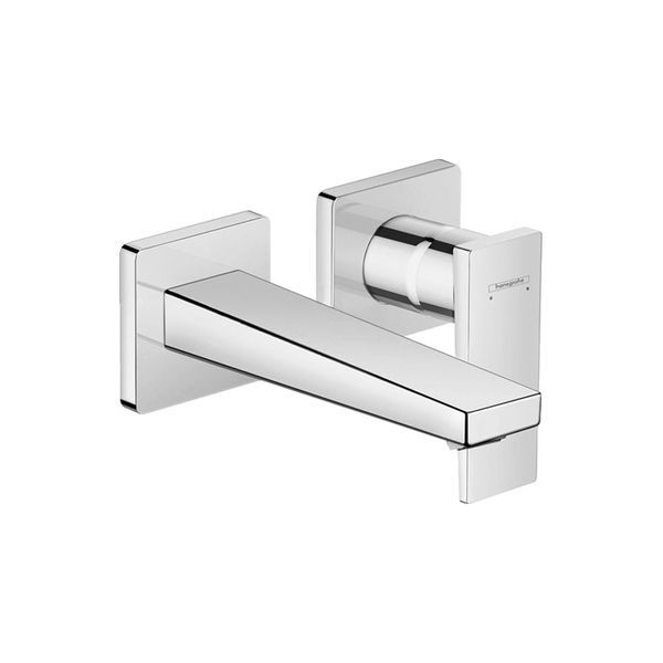 Змішувач для раковини настінний Hansgrohe Metropol (колір - хром), вилив 165 мм 32525000 32525000 &mdash; фото в Esantehnika
