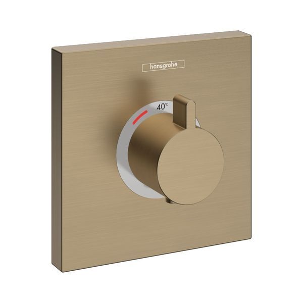 Термостат для душу Hansgrohe ShowerSelect HighFlow, СМ (колір - шліфована бронза) 15760140 15760140 &mdash; фото в Esantehnika