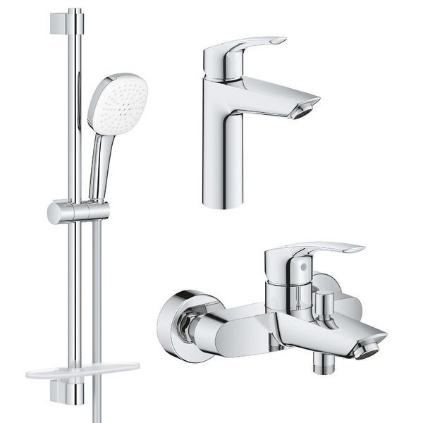 Комплект смесителей для ванной комнаты Grohe Eurosmart New (цвет-хром) UA123246M0 UA123246M0 &mdash; фото в Esantehnika