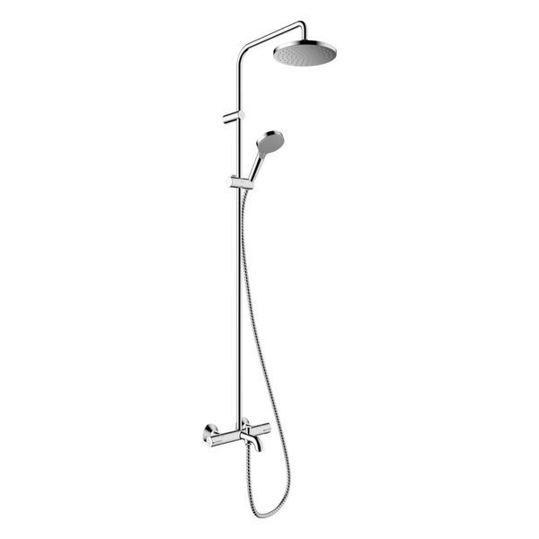 Душевая система с термостатом для ванны Hansgrohe Vernis Blend (цвет - хром) 26274000 26274000 &mdash; фото в Esantehnika