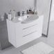 Тумба підвісна Fancy Marble (Буль-Буль) Sumatra 2 100 з раковиною Carme 980C Sumatra 2 (ШН-309) &mdash; фото в Esantehnika