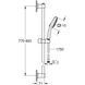 Душевой набор со штангой, 3 режима струи Grohe QuickFix Vitalio Comfort 110 (26932001) 26932001 &mdash; фото в Esantehnika