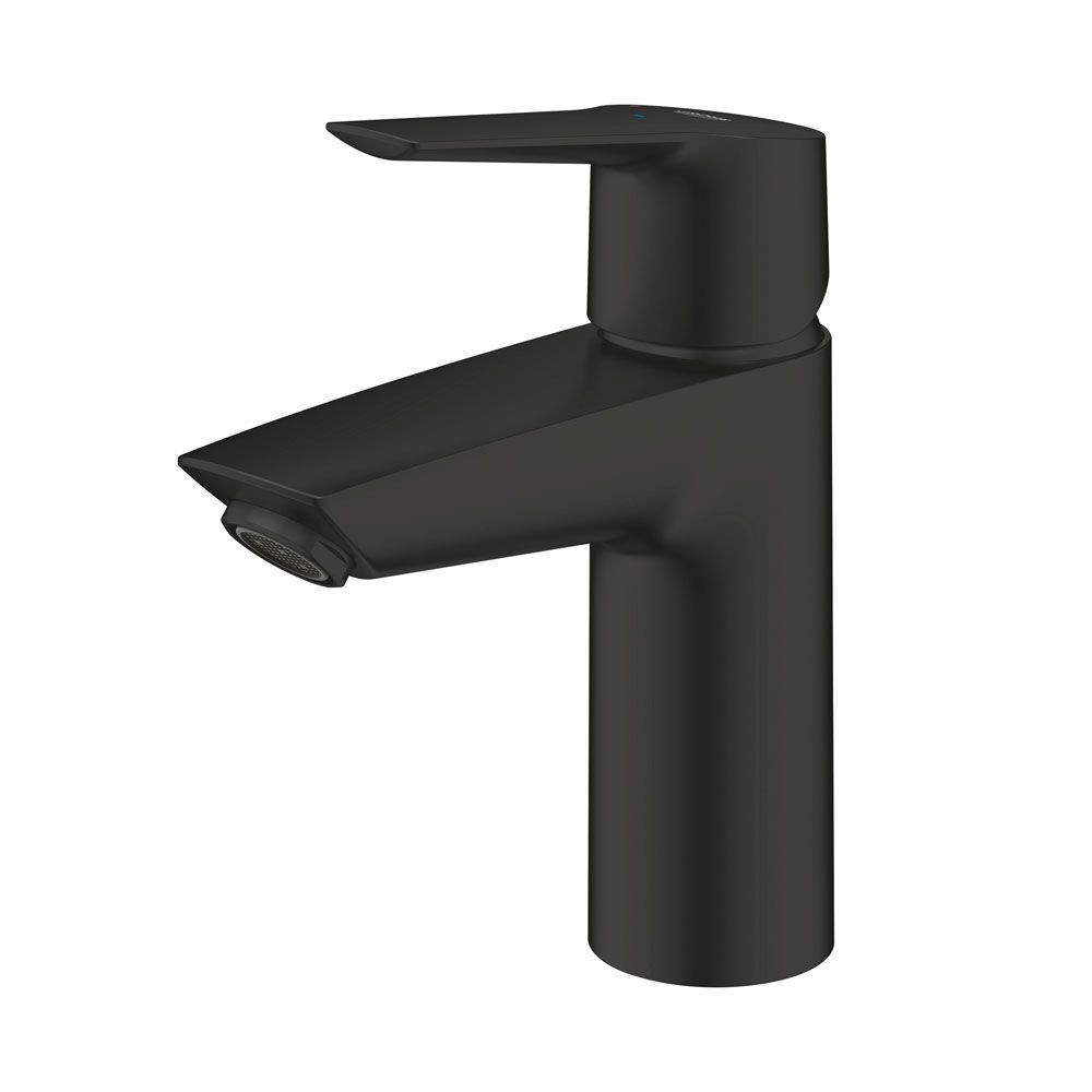 Смеситель для раковины Grohe QuickFix Start S-Size (цвет - чёрный матовый), с донным клапаном 235512432 235512432 &mdash; фото в Esantehnika