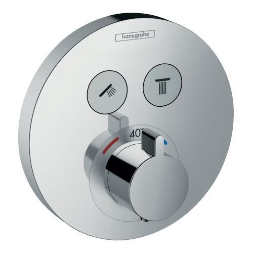 Термостат для ванни на 2 споживачі Hansgrohe Showerpipe ShowerSelect S (колір - хром) 15743000 15743000 &mdash; фото в Esantehnika